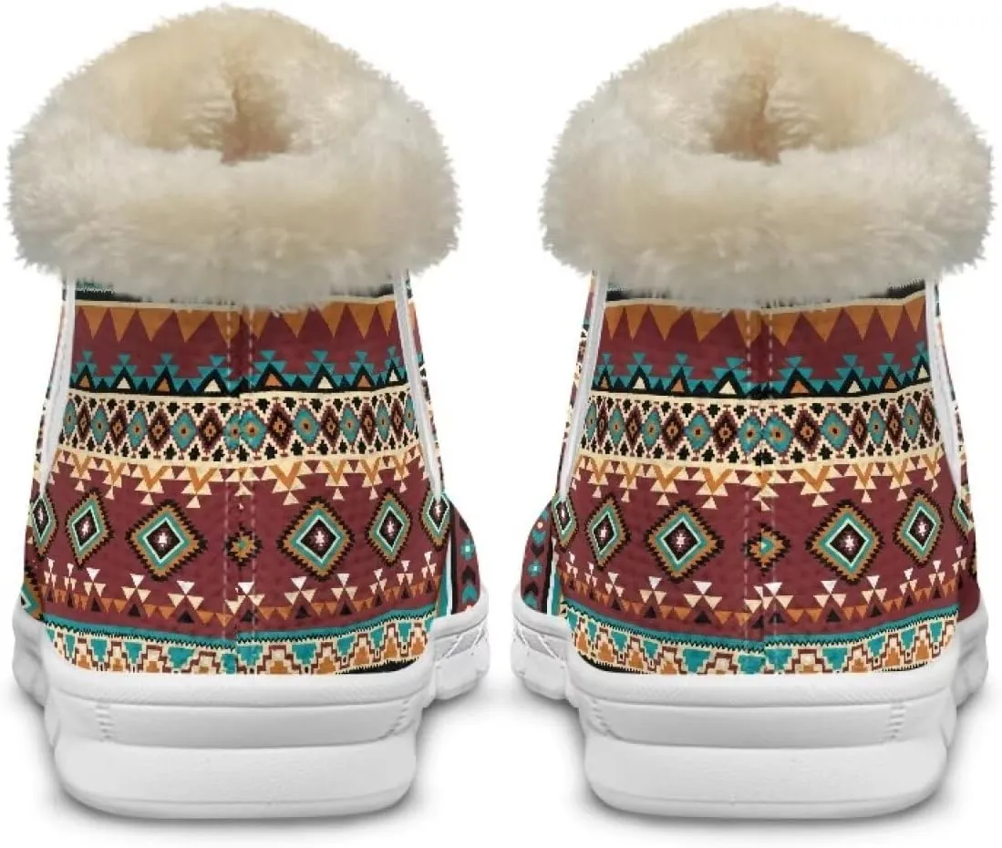 Coloranimal Womens Booties Winter Boots Womens Fuzzy Boots Winter Shoes Warm Fur Lined Snow Boots Ankle Boots Anti Skid Walking Boots