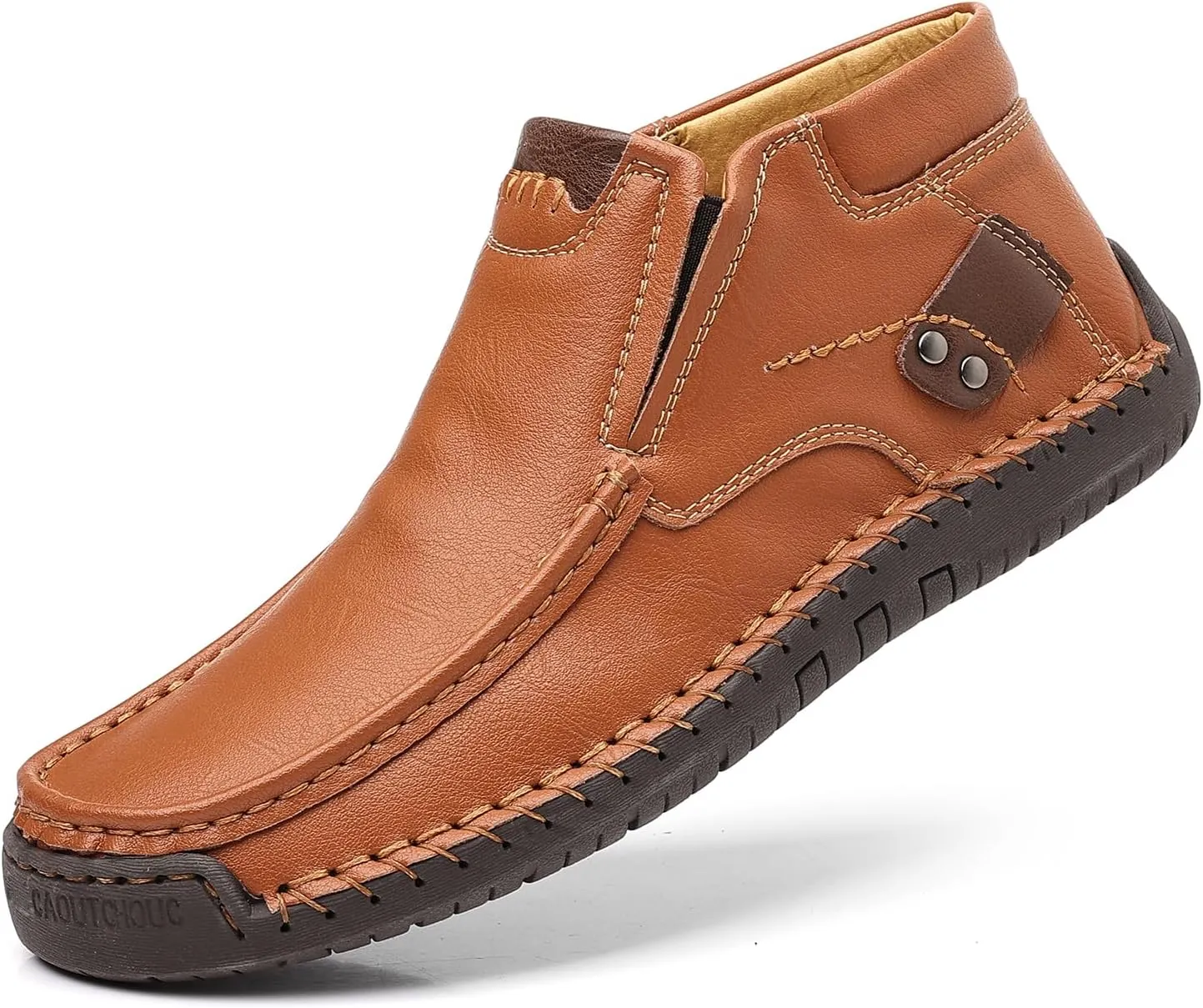 Coramtty Mens Business High-top Loafers Casual Slip on Shoes Lightweight Dress Refreshing Boots Classic Walking Driving Travel Outdoor