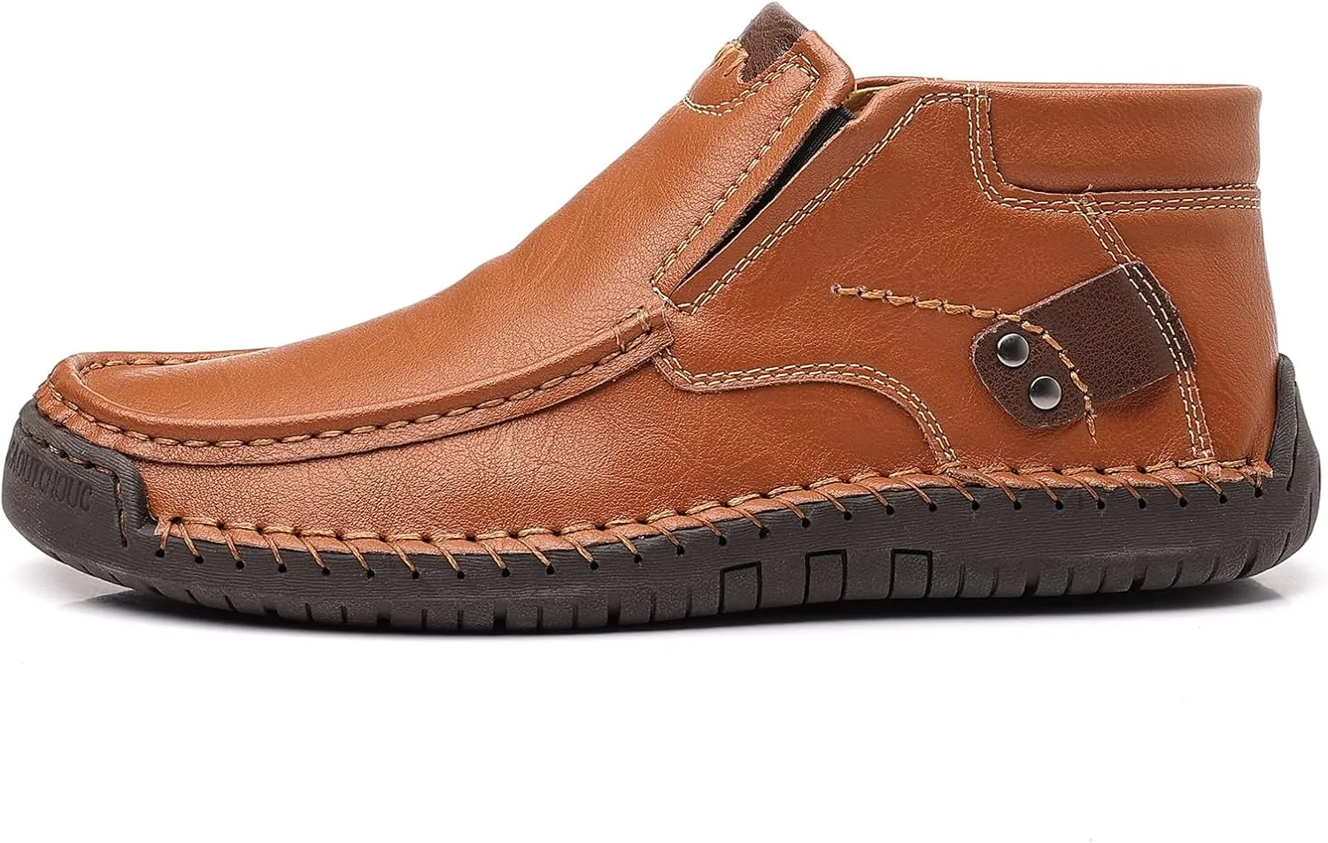 Coramtty Mens Business High-top Loafers Casual Slip on Shoes Lightweight Dress Refreshing Boots Classic Walking Driving Travel Outdoor