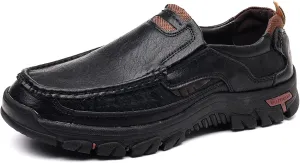 Coramtty Mens Classic Walking Sneakers Slip on Loafers Casual Shoes Comfort Breathable Dress Flats for Driving Business Office Outdoor