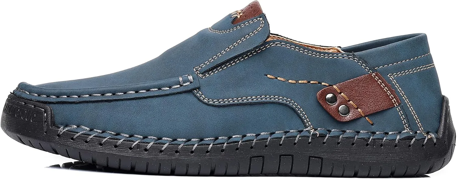 Coramtty Mens Loafers Casual Slip on Shoes Business Moccasins Lightweight Refreshing Classic Slippers Walking Driving Travelling Outdoor