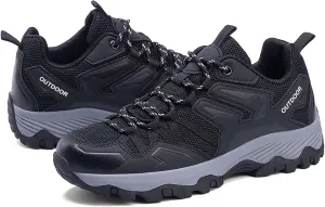 Couple Outdoor Mountaineering Boots, Muddy wading Plush Hiking Shoes, Rubber Sole Breathable Mesh Ankle Shoes, Casual and Fashionable Travel Boots, Anti Slip Sports Shoes
