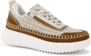Coutgo Womens Platform Sneakers Lace Up Comfortable Casual Fashion Sneaker Walking Shoes