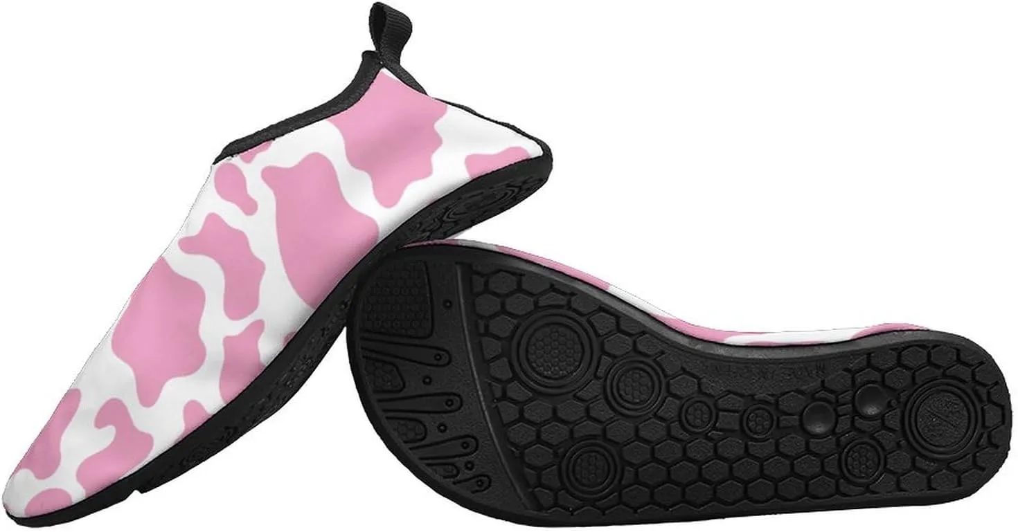 Cow Pattern Wading Shoe Non Slip Water Shoes Quick Dry Barefoot Aqua Socks Rain Boots Walking Shoes Sport Footwear