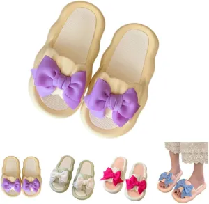 Cute Bow Slippers Women Kawaii Cloud Slipper Cute Preppy Y2K Pillow Slipper Comfy House Slides Shower Sandals Bathroom Shoes Slides Slipper Indoor Outdoor Home Slipper