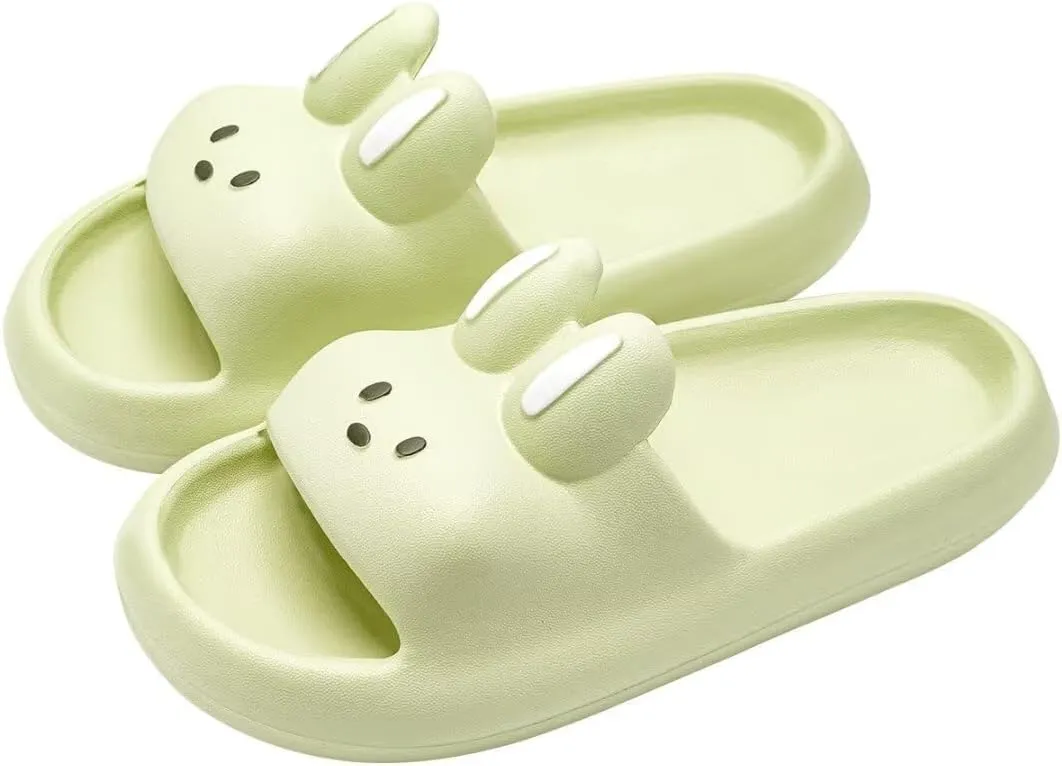 Cute Cartoon Bunny Boy Girls Cloud Slides Slipper Soft Thick-Soled Non-Slip Sandals for Girls Beach Swimming Pool Shoes