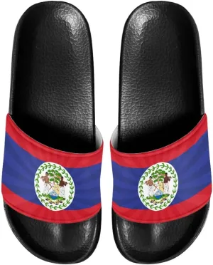 Doojoayie Flag Pattern Summer Slippers for Women Outdoor Open Toe Slide Sandals