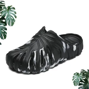 DOTH Monstera Slippers, Monstera Slides, Monstera Slippers for Men Women, Monstera EVA Thick Sole Pillow Slippers Sandals