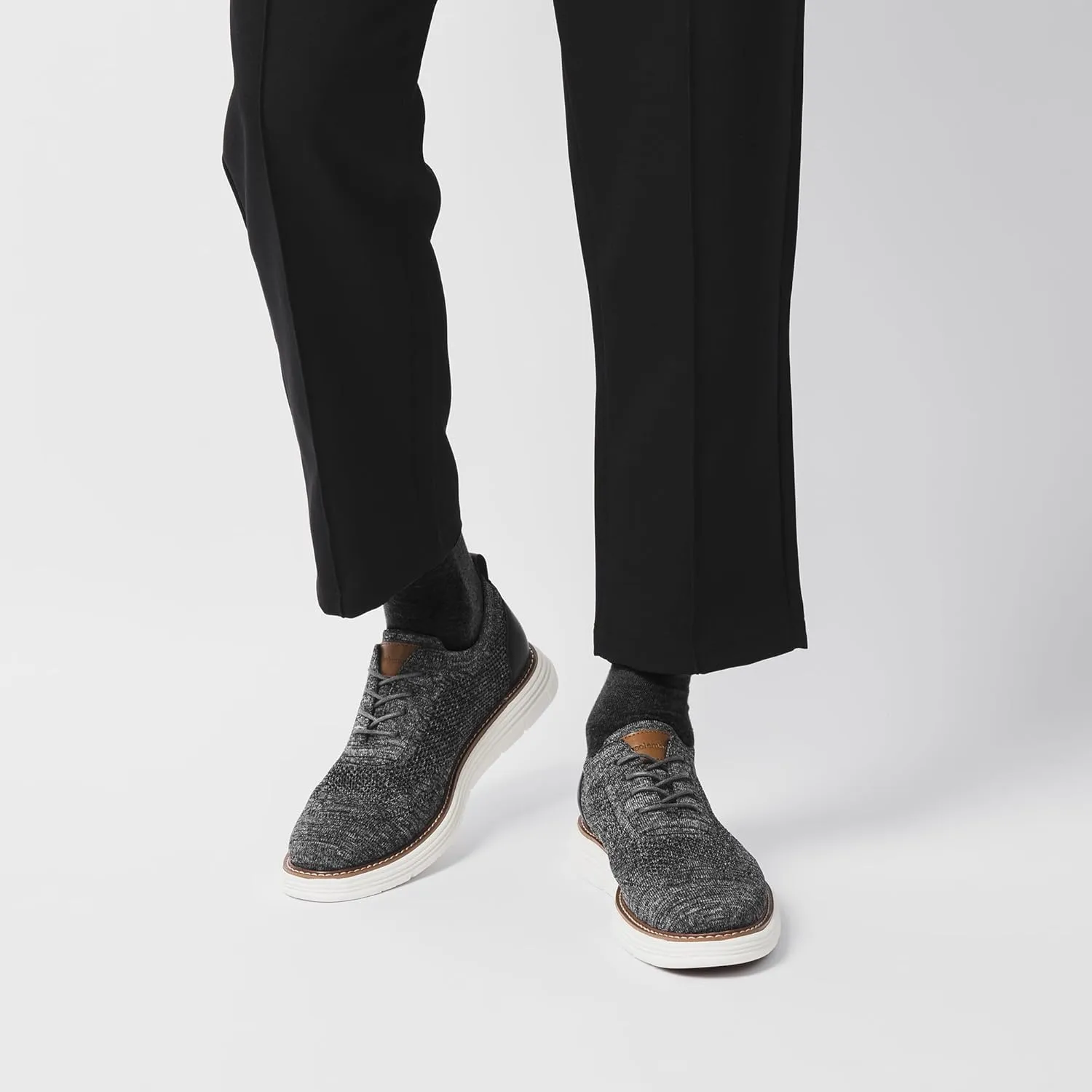 Dress Shoes for Men Sporty Oxfords Dress Sneakers Comfortable Brogue Wingtip Business Casual Shoes, Non Slip Rubber EVA Outsole
