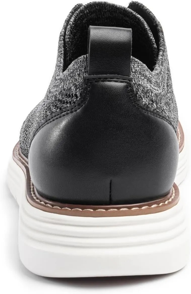 Dress Shoes for Men Sporty Oxfords Dress Sneakers Comfortable Brogue Wingtip Business Casual Shoes, Non Slip Rubber EVA Outsole