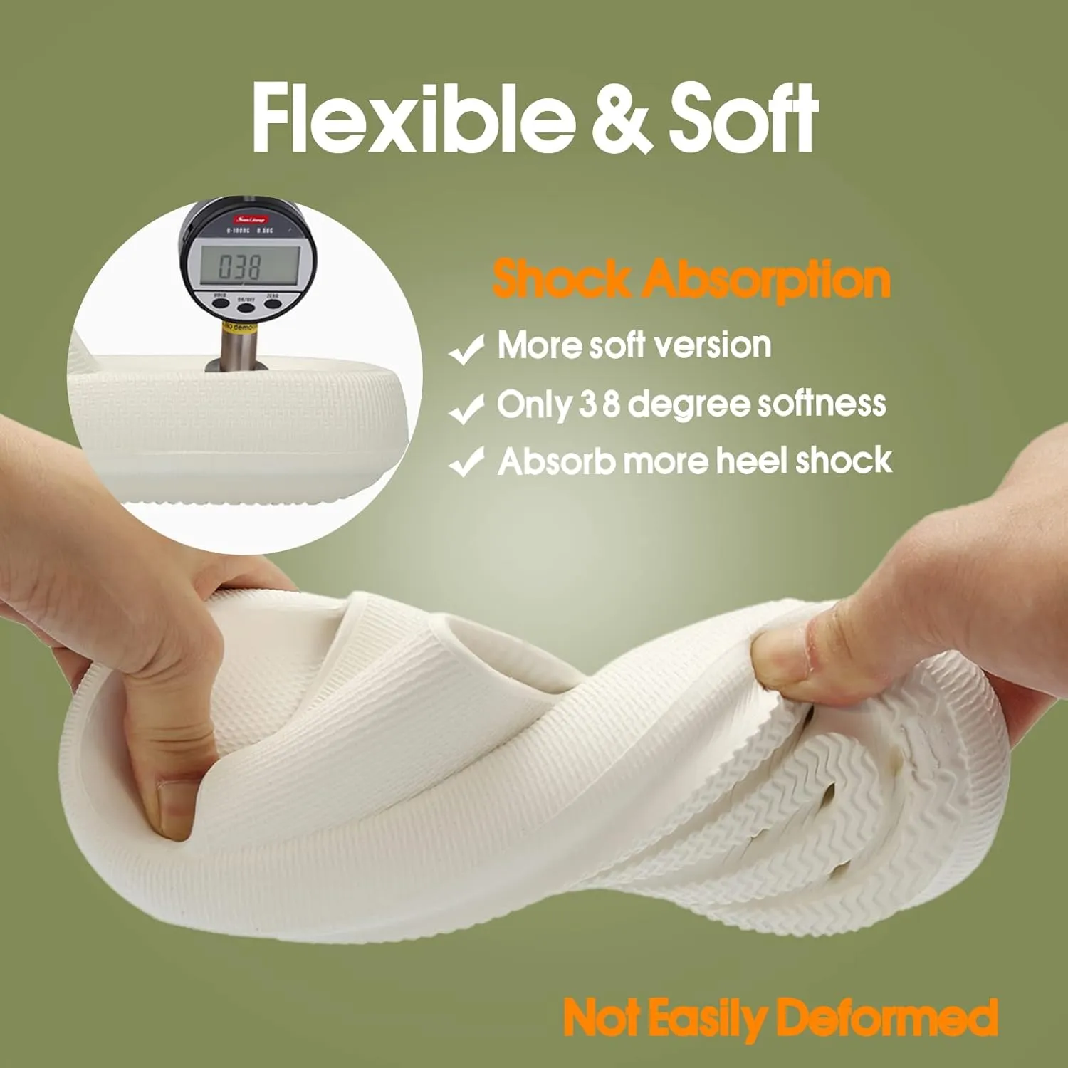 EQUICK Cloud Slides Pillow Slippers for Women and Men | Shower Slippers Bathroom Sandals | Ultra Soft | Cushioned Thick Sole | Indoor & Outdoor