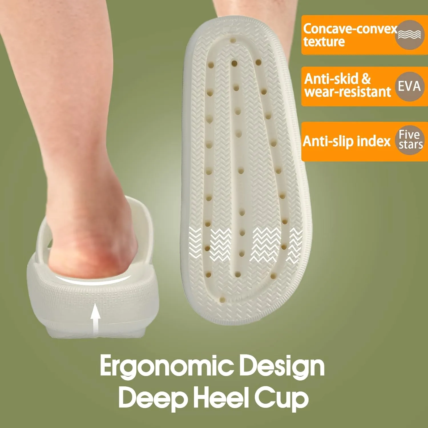 EQUICK Cloud Slides Pillow Slippers for Women and Men | Shower Slippers Bathroom Sandals | Ultra Soft | Cushioned Thick Sole | Indoor & Outdoor
