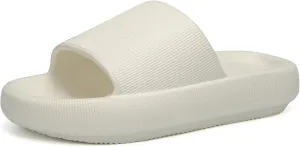 EQUICK Cloud Slides Pillow Slippers for Women and Men | Shower Slippers Bathroom Sandals | Ultra Soft | Cushioned Thick Sole | Indoor & Outdoor