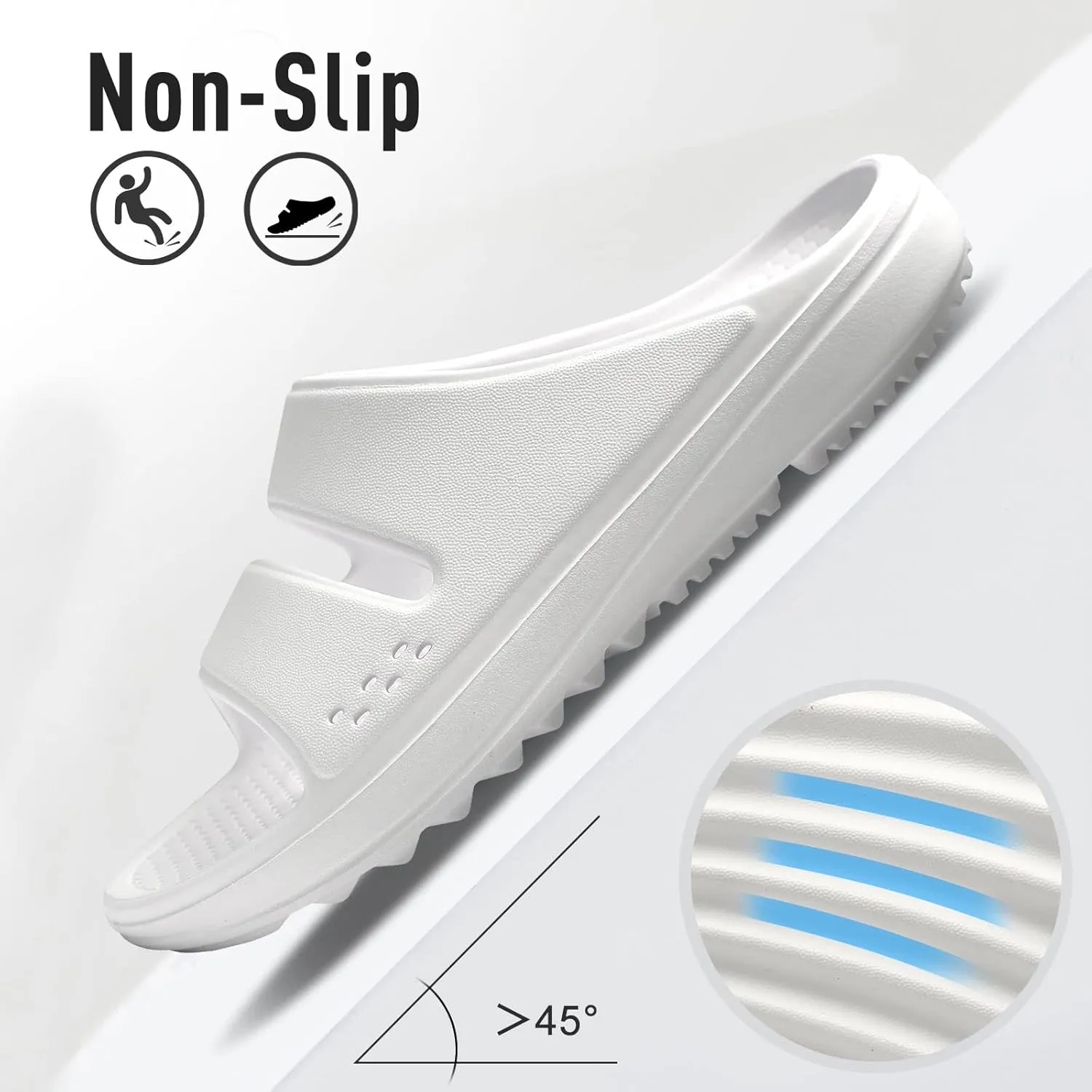 Evshine Orthopedic Sandals for Women Arch Support Recovery Slides Cloud Slippers for Plantar Fasciitis | Extremely Comfort