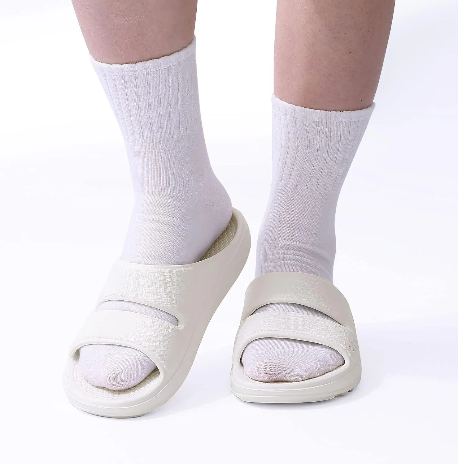 Evshine Orthopedic Sandals for Women Arch Support Recovery Slides Cloud Slippers for Plantar Fasciitis | Extremely Comfort