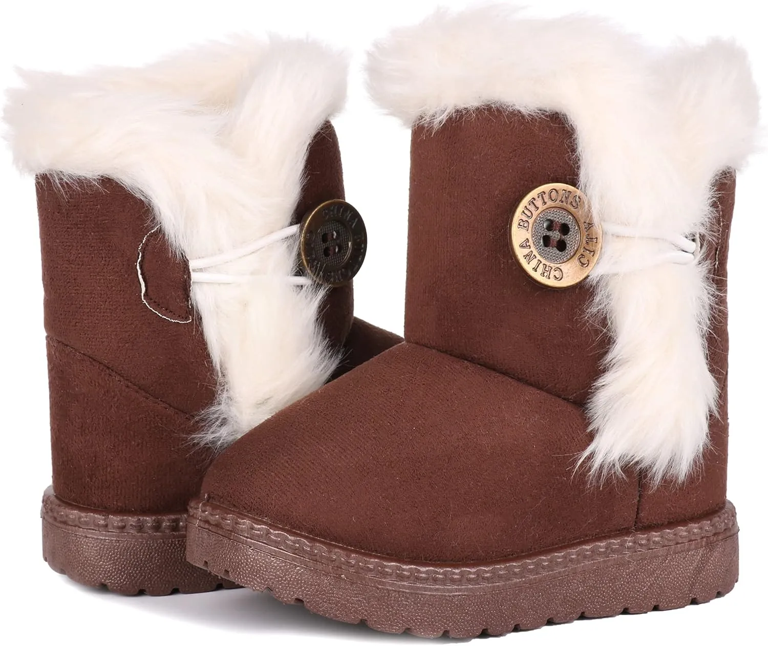 Femizee Girls Boys Warm Winter Boots Kids Outdoor Snow Boots(Toddler/Little Kid)