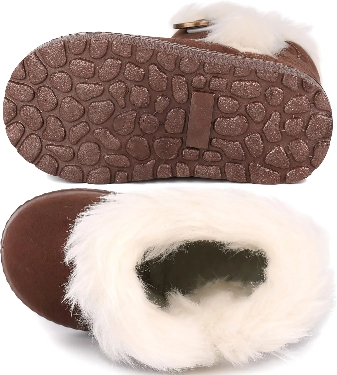 Femizee Girls Boys Warm Winter Boots Kids Outdoor Snow Boots(Toddler/Little Kid)