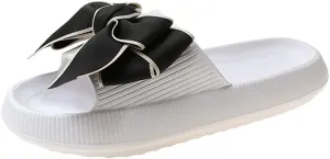 Flower Cloud Sliders for Women Non-Slip Bath Slippers House Quick Drying Slides Pillow Slipper Open Toe Soft Sandals Pink Yellow White Black