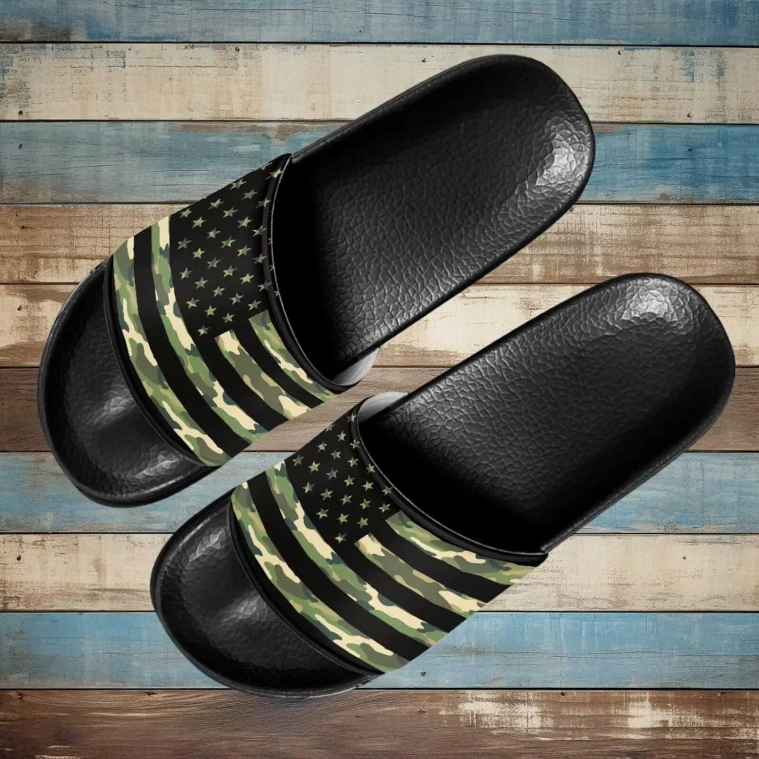 Footwear for Mens Open Toe Athletic Sandals Anti-Slip Sole Slide Sandals Pillow House Flat Shoes Comfortable Slip On Slippers for Indoor & Outdoor