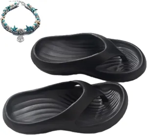GDSAFS Pillow Arch Support Flip Flops, 2025 New Non-Slip Soft Comfortable Walking Platform Sandals, Orthopedic Beach Slippers