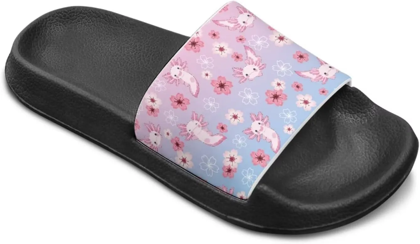 Girls Cloud Slides for Kids Cartoon Sandals Unisex Comfortable Non-slip Shower Shoes Thick Sole for Indoor & Outdoor Gifts