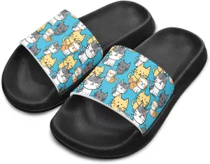 Girls Cloud Slides for Kids Cartoon Sandals Unisex Comfortable Non-slip Shower Shoes Thick Sole for Indoor & Outdoor Gifts