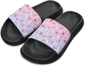 Girls Cloud Slides for Kids Cartoon Sandals Unisex Comfortable Non-slip Shower Shoes Thick Sole for Indoor & Outdoor Gifts