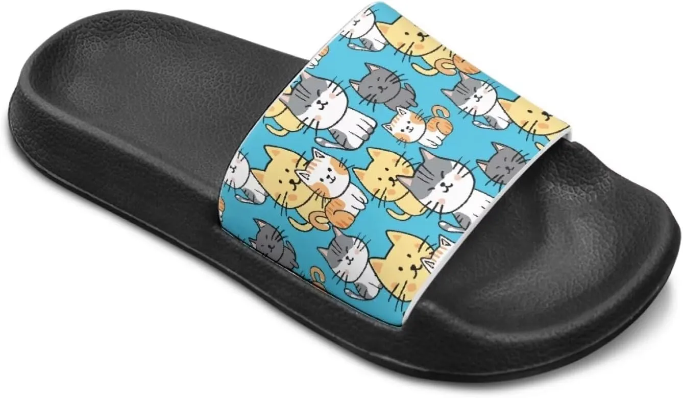 Girls Cloud Slides for Kids Cartoon Sandals Unisex Comfortable Non-slip Shower Shoes Thick Sole for Indoor & Outdoor Gifts