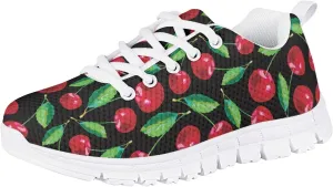 Girls Cute Running Shoes Novelty Graphic Print Lightweight Tennis Sneakers Kids Casual Lace Up Breathable Mesh Shoes