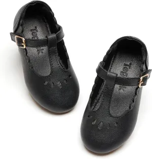 Girls Toddler Little Kid Mary Jane Flats T-Strap School Uniform Dress Shoes