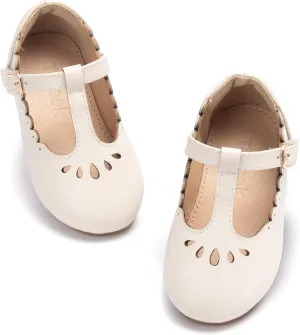 Girls Toddler Little Kid Mary Jane Flats T-Strap School Uniform Dress Shoes