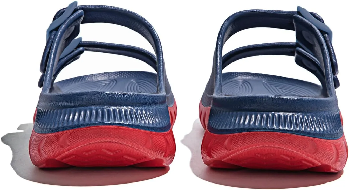 GLOBALWIN Recovery Slides For Women Mia Comfortable Sandals With Arch Support Indoor Outdoor Cloud Slippers Reduce Stress on Feet Lightweight