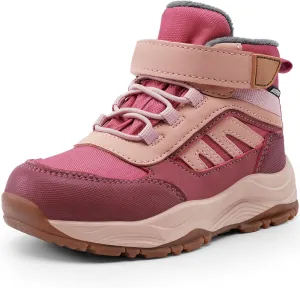 Harvest Land Kids Winter Boots Waterproof Girls Boys Snow Hiking Outdoor Boots Anti Collision Anti-Skid Mid Ankle Adventure Trekking Shoes