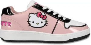 Hello Kitty Women's Pink Casual Court Sneakers Shoes (Pink/Black, US Footwear Size System, Adult, Women, Numeric, Medium, 9)