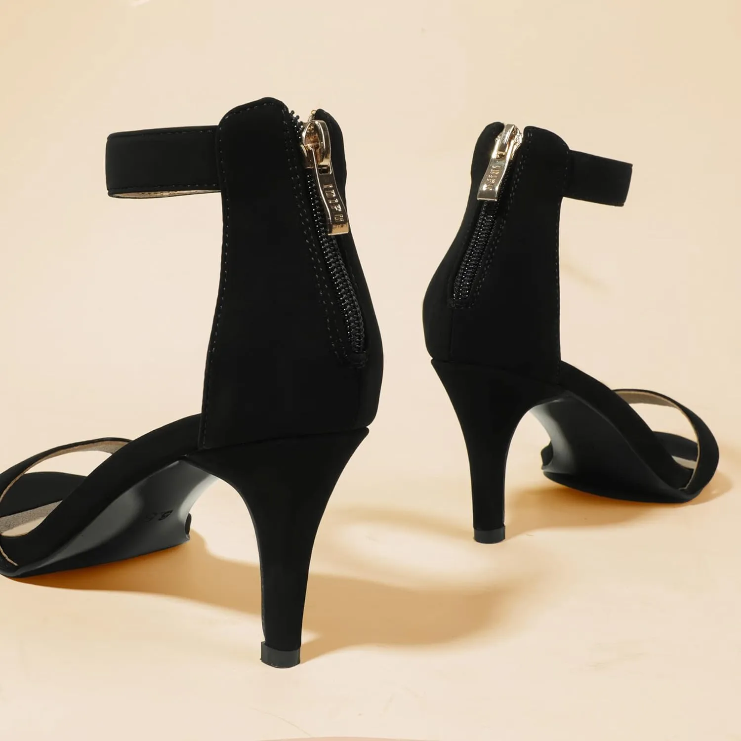 IDIFU Women's 3 Inch Kitten Heels - Dressy Open Toe Heels Ankle Strap Heeled Sandals for Bride Wedding Bridal Shoes On Evening Prom
