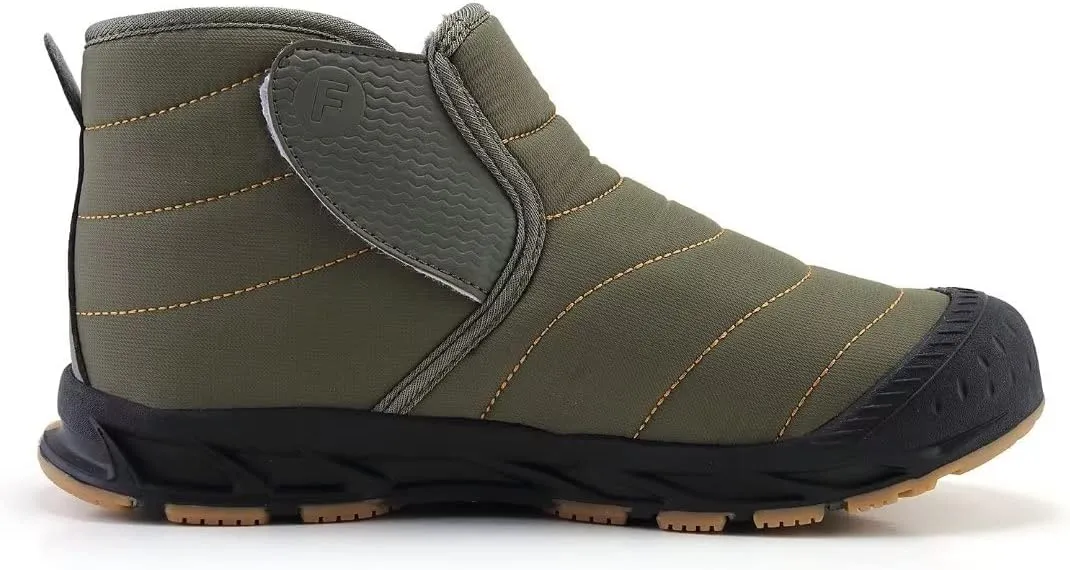 INEELUYI Men Women Winter Boots Outdoor Warm Fur Lined Slip On Sneakers Anti-Slip Waterproof Snow Boots