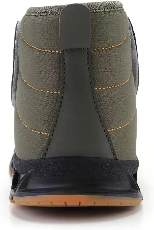 INEELUYI Men Women Winter Boots Outdoor Warm Fur Lined Slip On Sneakers Anti-Slip Waterproof Snow Boots