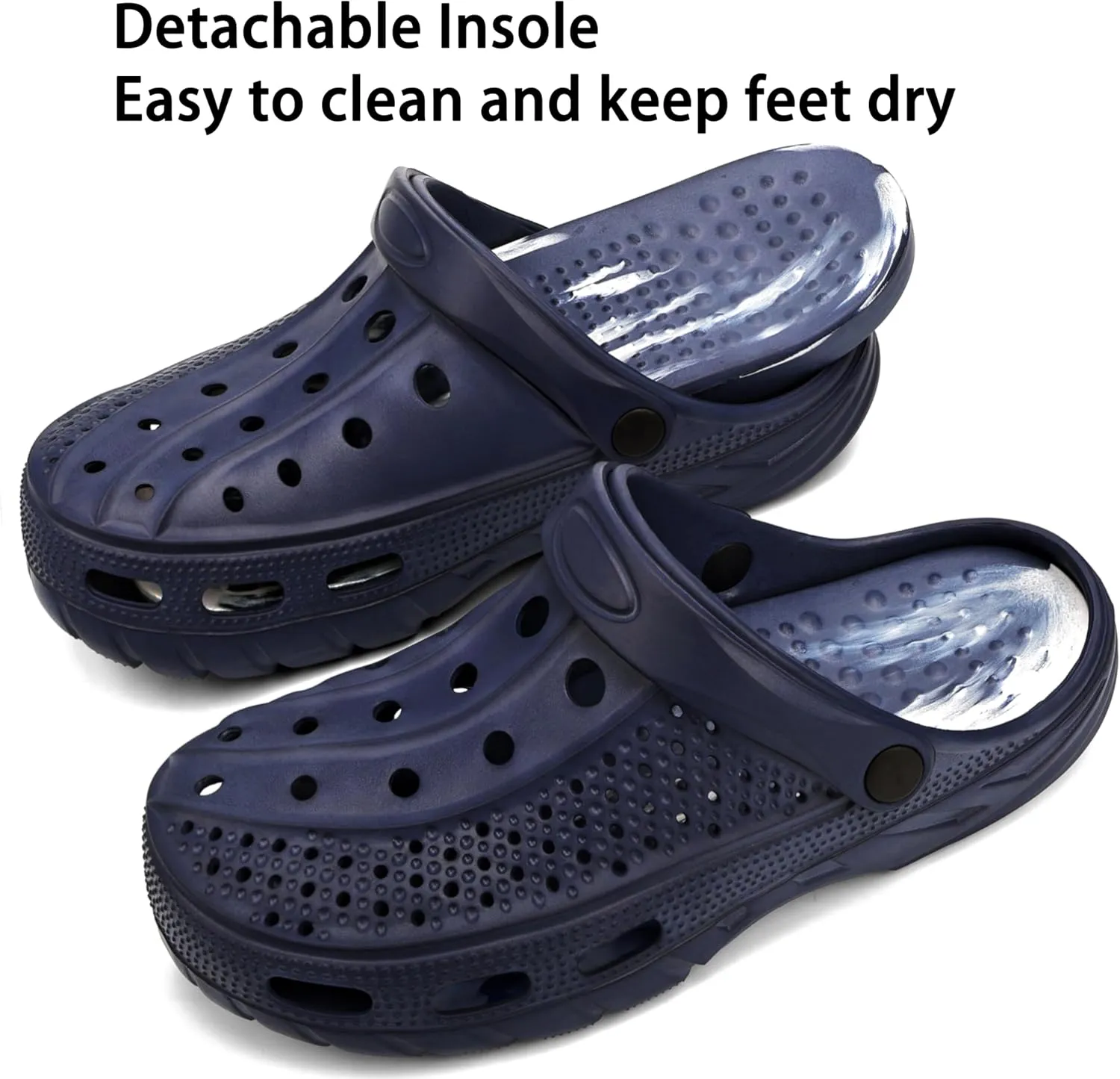 INMINPIN Women Men Orthopedic Clogs Arch Support Garden Shoes Sandals Slippers with Plantar Fasciitis Insoles