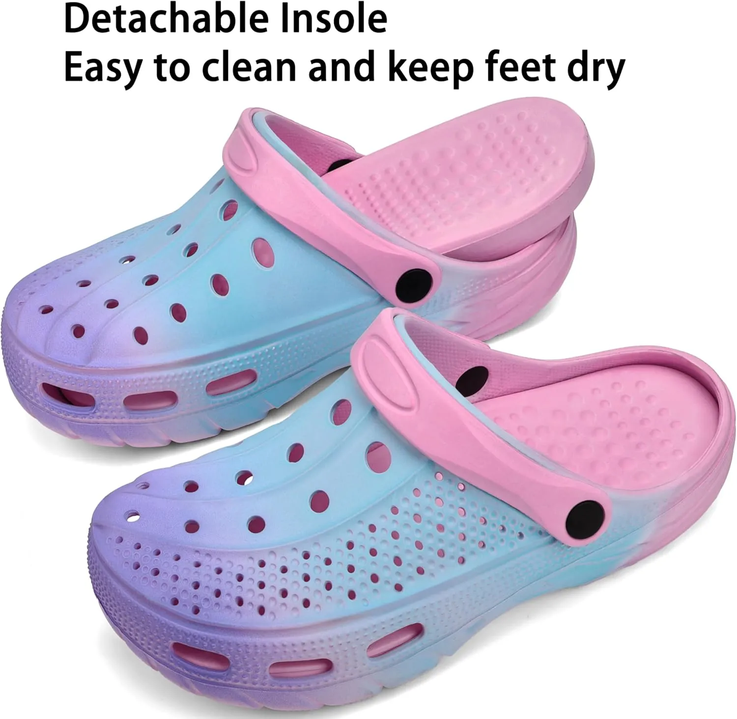 INMINPIN Women Men Orthopedic Clogs Arch Support Garden Shoes Sandals Slippers with Plantar Fasciitis Insoles