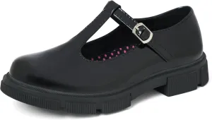 JABASIC Girls School Uniform Dress Shoes T-Strap Mary Jane Flats
