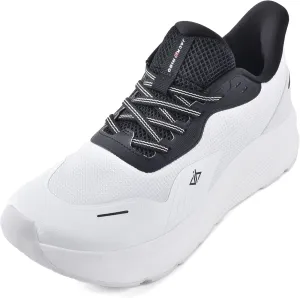 JACKSHIBO Mens Slip in Hands Free Shoes Wide Toe Box Slip On Walking Running Tennis Athletic Sneakers Arch Support Plantar Fasciitis Orthopedic Shoes with Metatarsal Pads Cushion Thick Zero Drop Sole