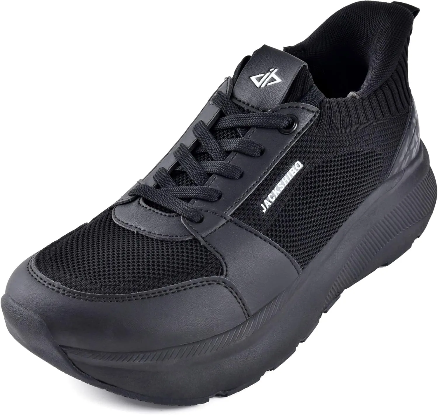 JACKSHIBO Slip in Women Hands Free Shoes Wide Toe Box Slip On Walking Athletic Tennis Sneakers Arch Support Plantar Fasciitis Orthopedic Width Shoes Cushion Thick Zero Drop Sole with Metatarsal Pad