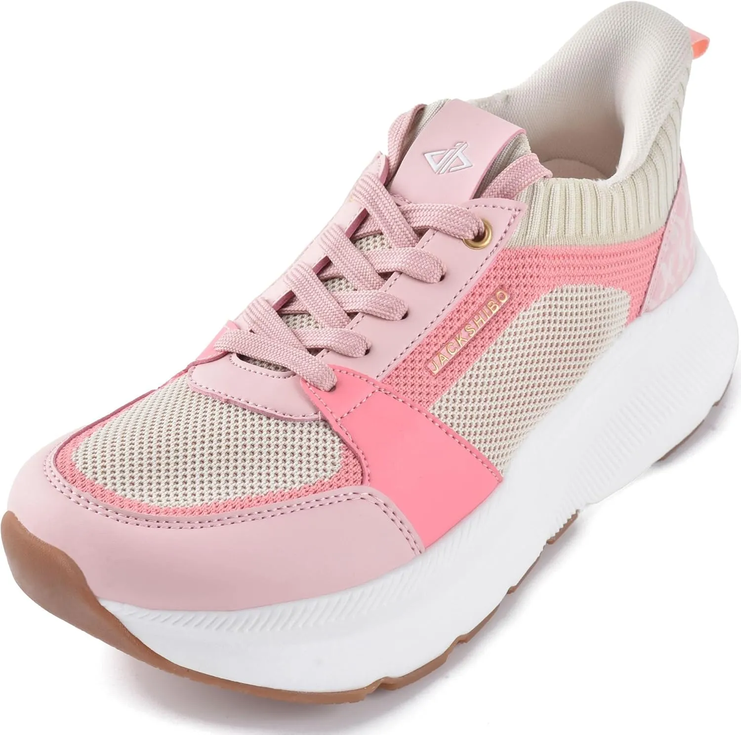 JACKSHIBO Slip in Women Hands Free Shoes Wide Toe Box Slip On Walking Athletic Tennis Sneakers Arch Support Plantar Fasciitis Orthopedic Width Shoes Cushion Thick Zero Drop Sole with Metatarsal Pad