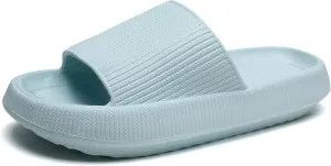 Jaeynow Cloud Slides for Women,Unisex Pillow Slippers Non-Slip Open Toe Quick Drying Shower Shoes Indoor Outdoor Beach Pool Garden Women Sandals Thicken Sole Slides for Men