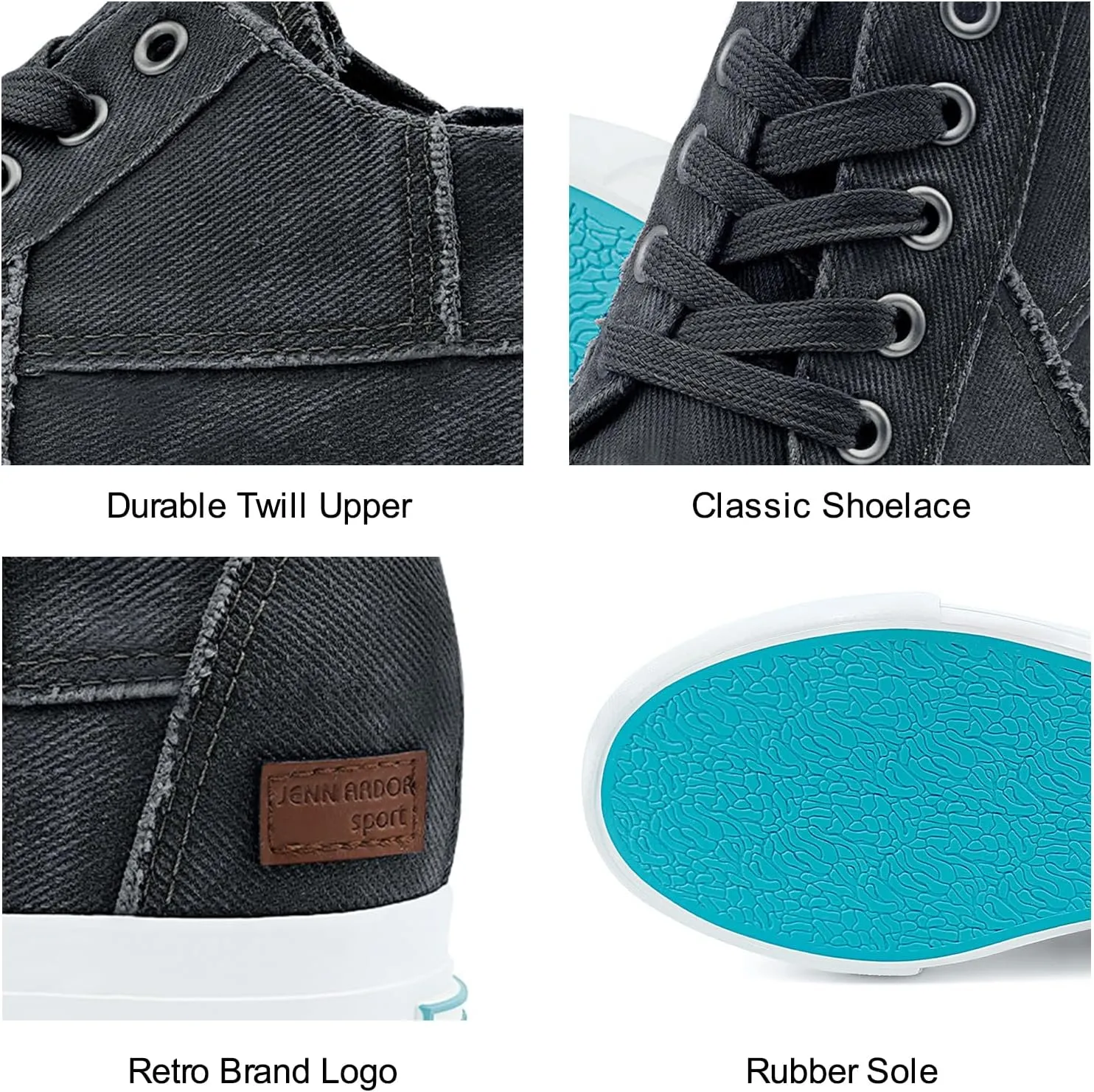 JENN ARDOR Wedge Sneakers for Women Lightweight Platform Shoes High Top Fashion Sneakers Hidden Wedgie Sneaker Ankle Booties for Women