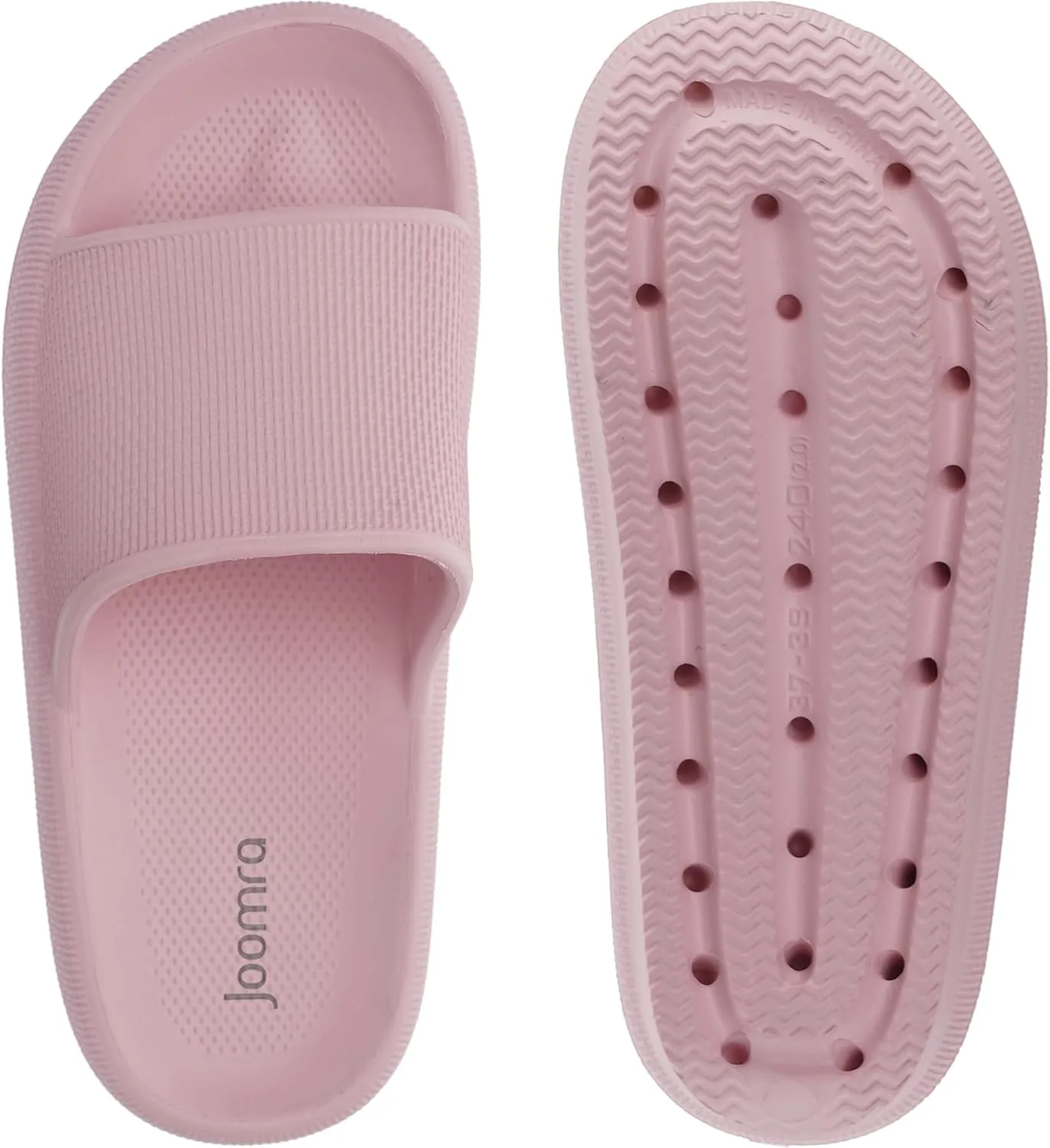 Joomra Pillow Slippers for Women and Men Non Slip Quick Drying Shower Slides Bathroom Sandals | Ultra Cushion | Thick Sole