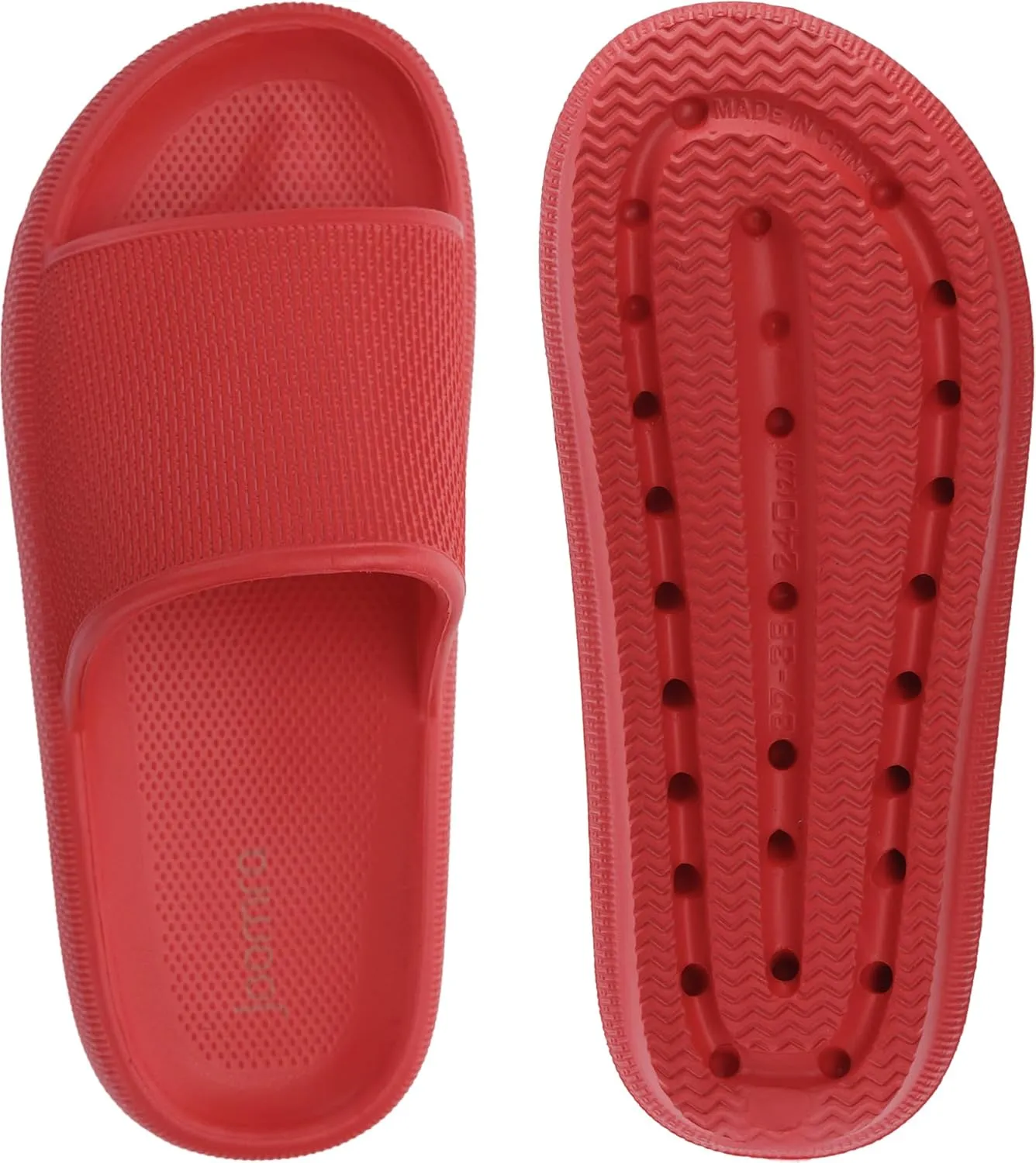 Joomra Pillow Slippers for Women and Men Non Slip Quick Drying Shower Slides Bathroom Sandals | Ultra Cushion | Thick Sole