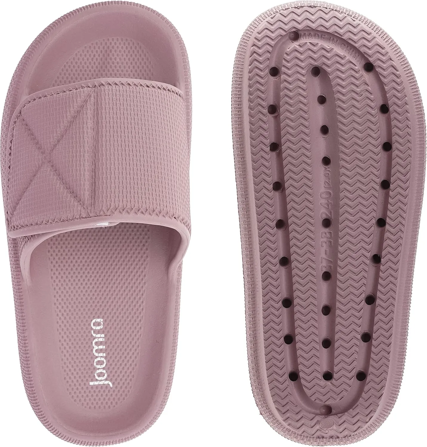 Joomra Slides for Women and Men Recovery Pillow Slippers Diabetic Sandals | Adjustable Strap | Dual Cushioned Thick Sole