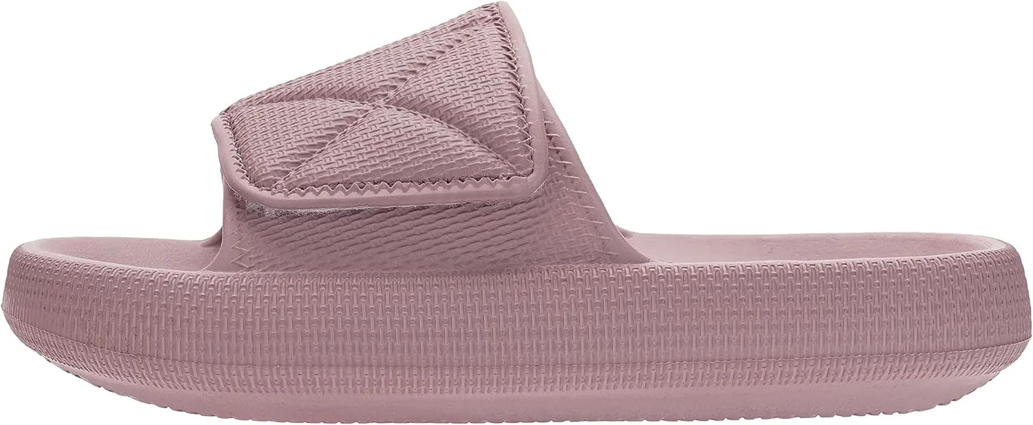 Joomra Slides for Women and Men Recovery Pillow Slippers Diabetic Sandals | Adjustable Strap | Dual Cushioned Thick Sole