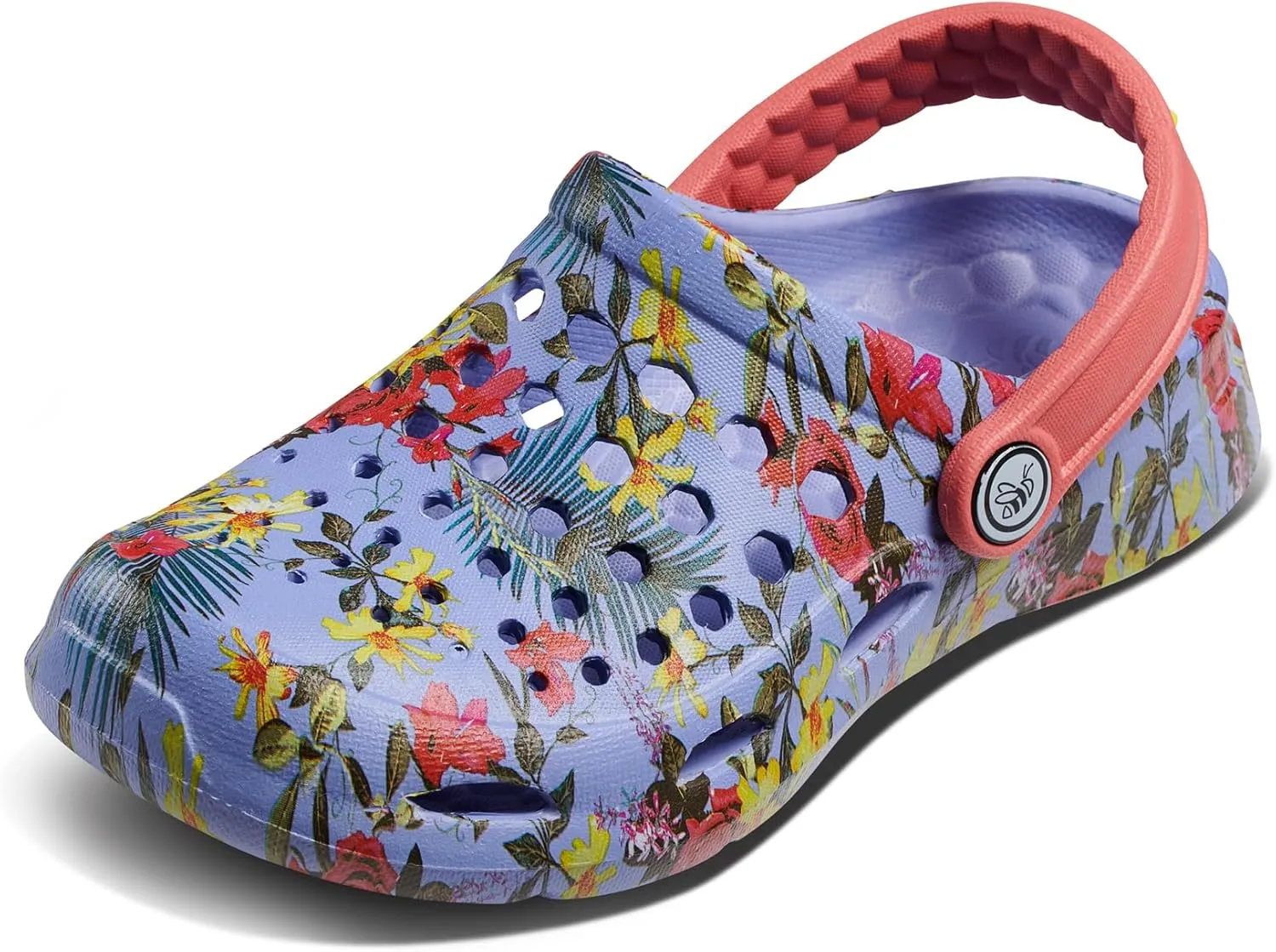 Joybees Kids Active Clog - Clogs for Kids, Rubber Shoe for Girls and Boys, Slip On Foam Sandals, Water Shoes with Strap for Toddlers and Children Size C4-J5
